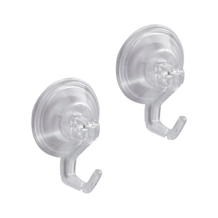 INTERDESIGN ROBE HOOK PLASTC CLR 2PK 52820